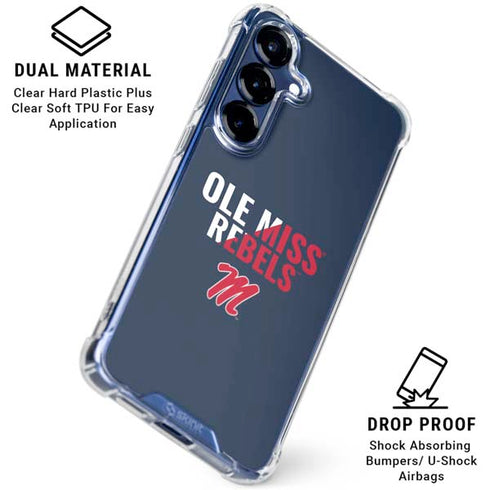 University of Mississippi Ole Miss Rebels Galaxy S25 Clear Case